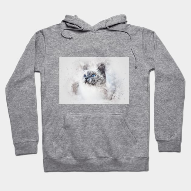 Beautiful eyes cat Hoodie by Adam and Eve